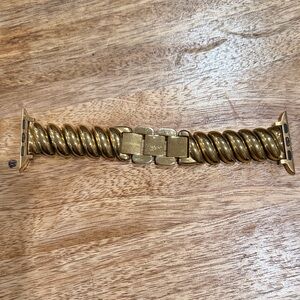 Gold ToneTwisted Apple Watch band  (bigger sized watch)